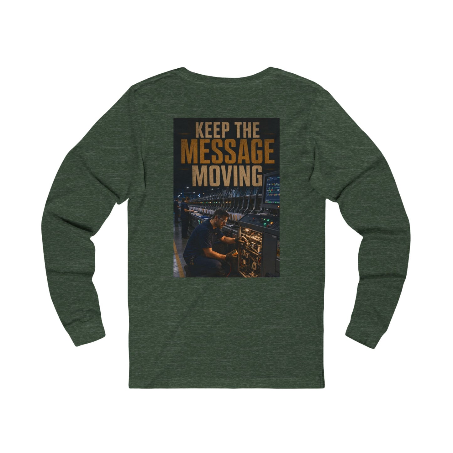 Postal Music — Keep the Message Moving — Long-Sleeve T-Shirt