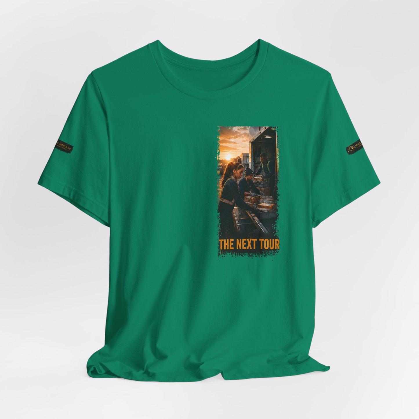 Postal Music — The Next Tour Premium Unisex T-Shirt — Color Group 7 of 11