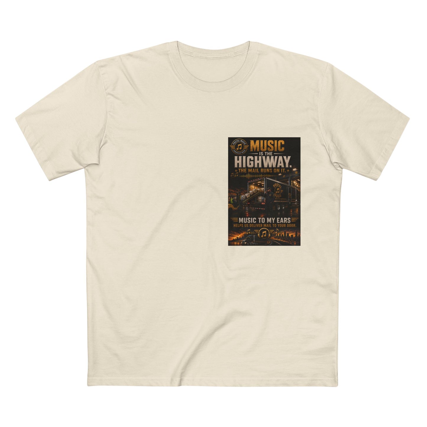 Postal Music — Music Is the Highway — Streetwear T-Shirt