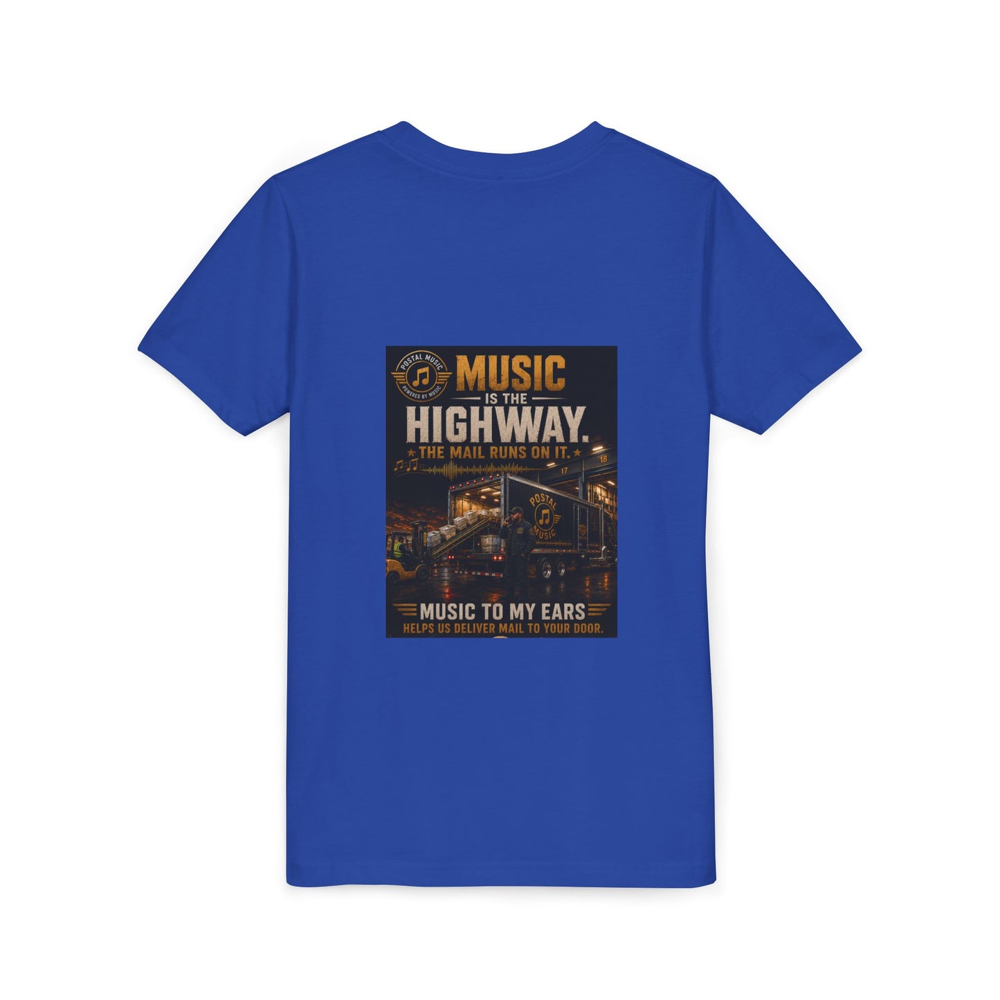 Postal Music — Music Is the Highway — Youth T-Shirt