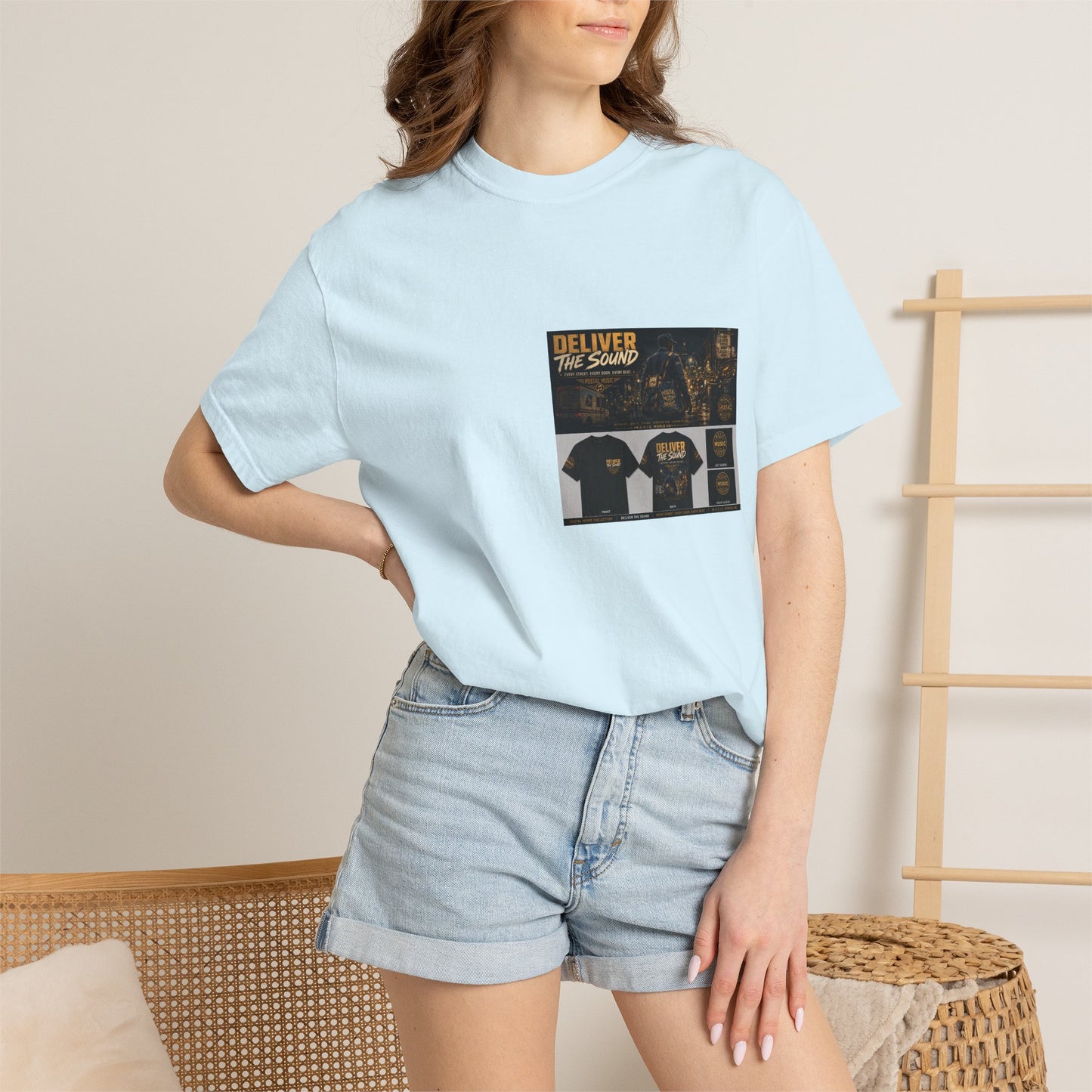 Postal Music — Deliver the Sound — Garment-Dyed T-Shirt