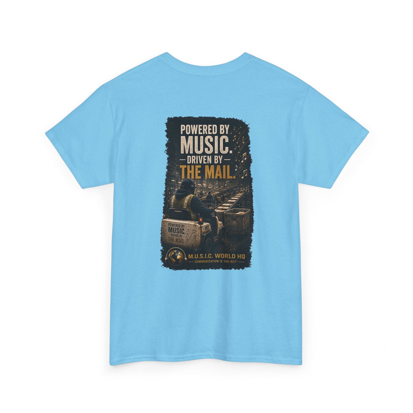 Postal Music - Powered by Music Premium T-Shirt - Colorways E