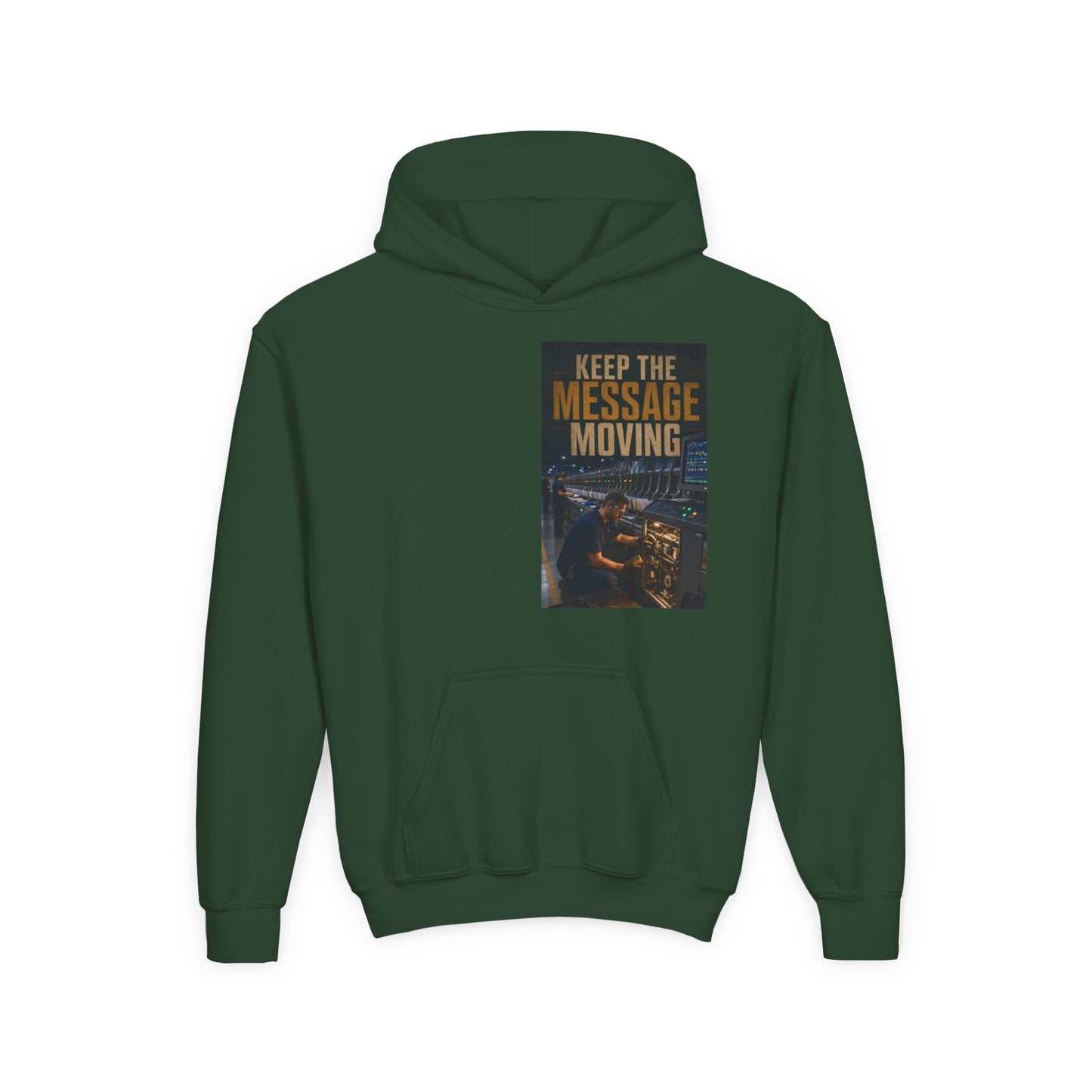 Postal Music — Keep the Message Moving — Youth Hoodie