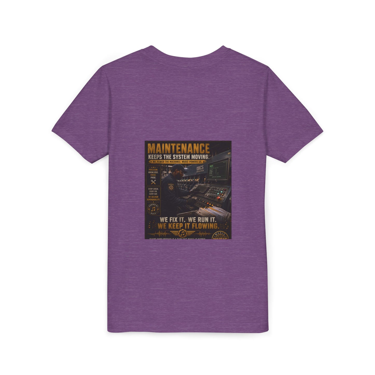 Postal Music — Maintenance Keeps the System Moving — Youth T-Shirt