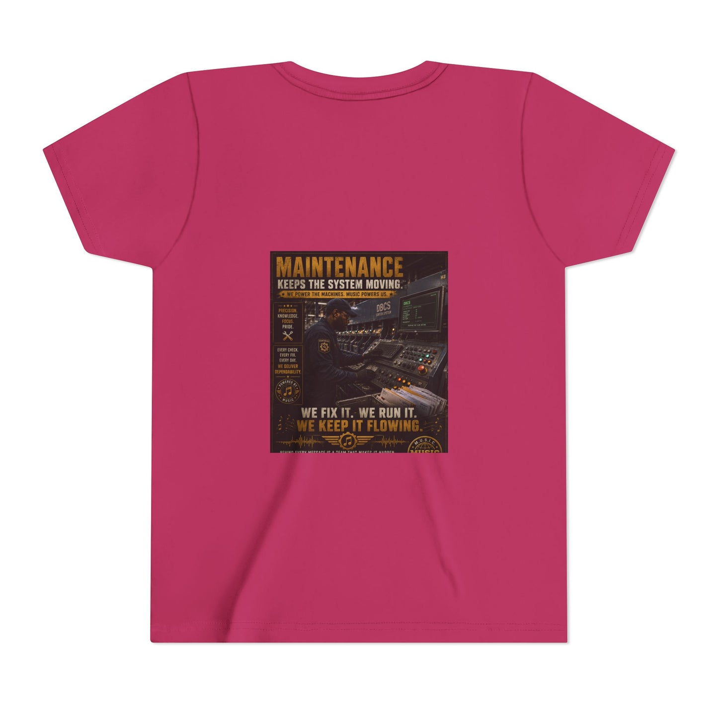 Postal Music — Maintenance Keeps the System Moving — Youth T-Shirt