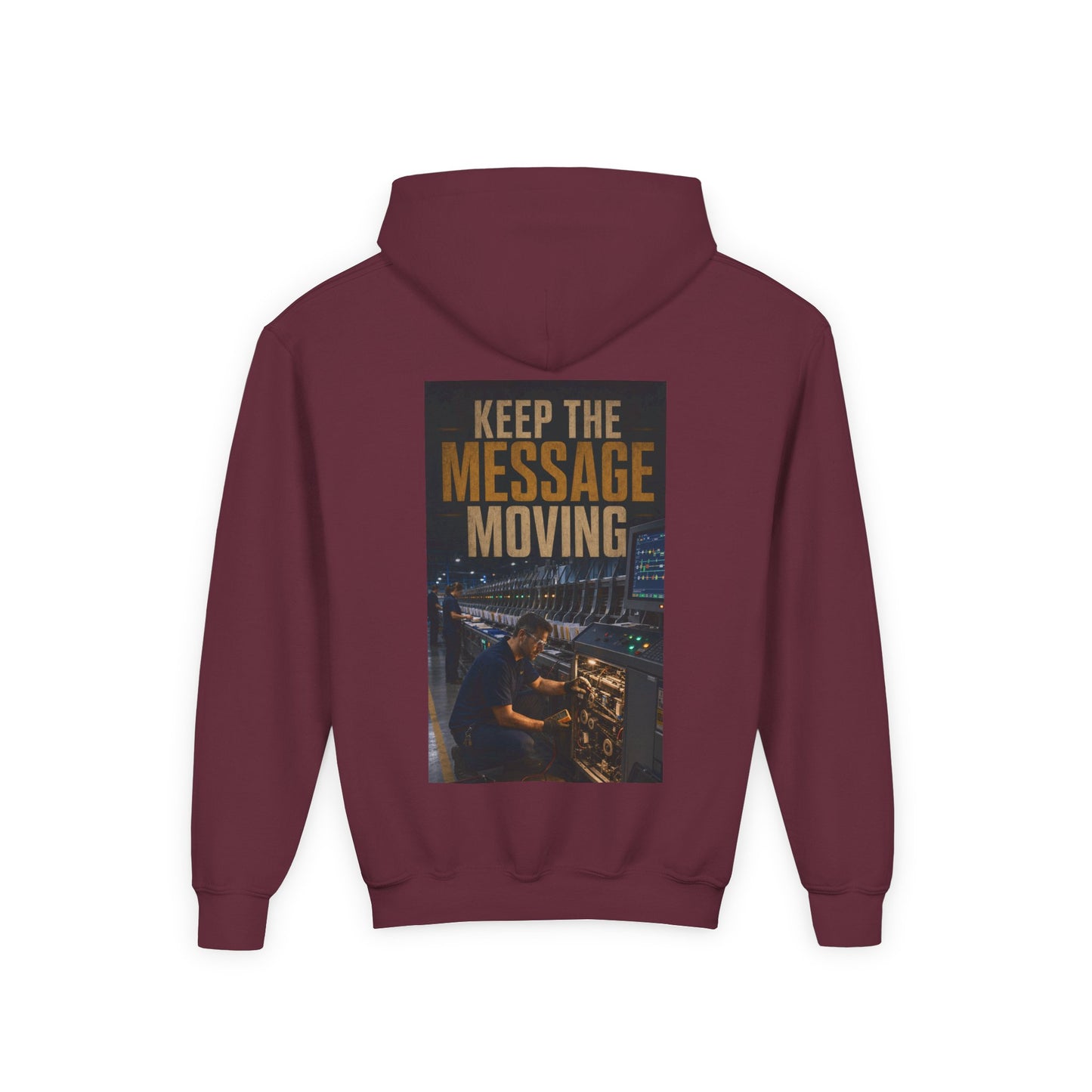 Postal Music — Keep the Message Moving — Youth Hoodie