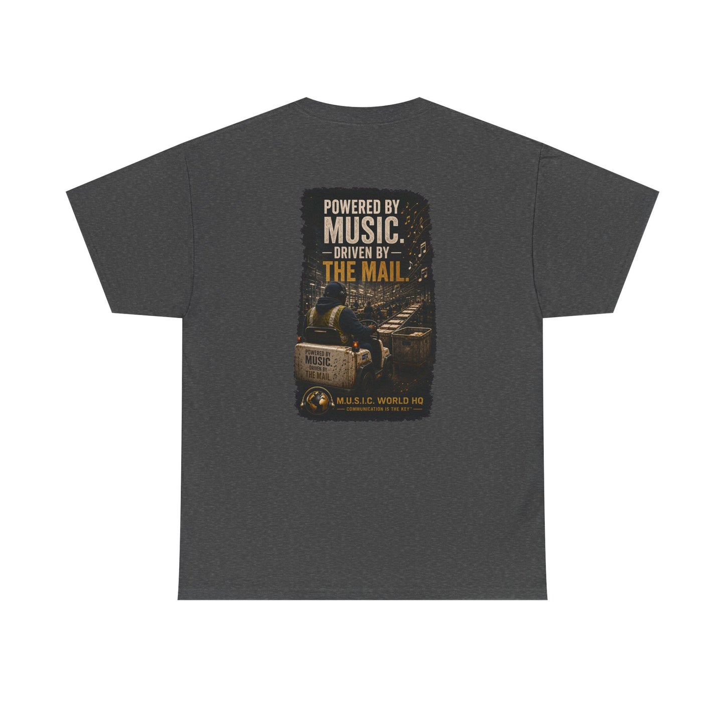 Postal Music - Powered by Music Premium T-Shirt - Colorways B