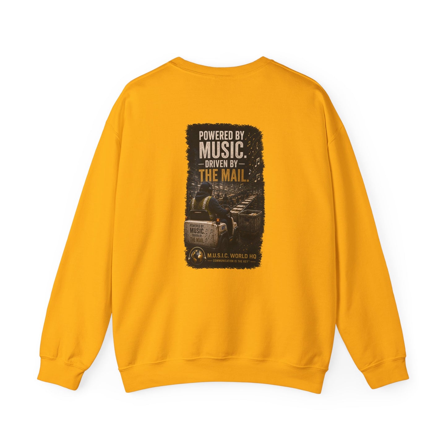 Postal Music - Powered by Music Crewneck Sweatshirt - Colorways A