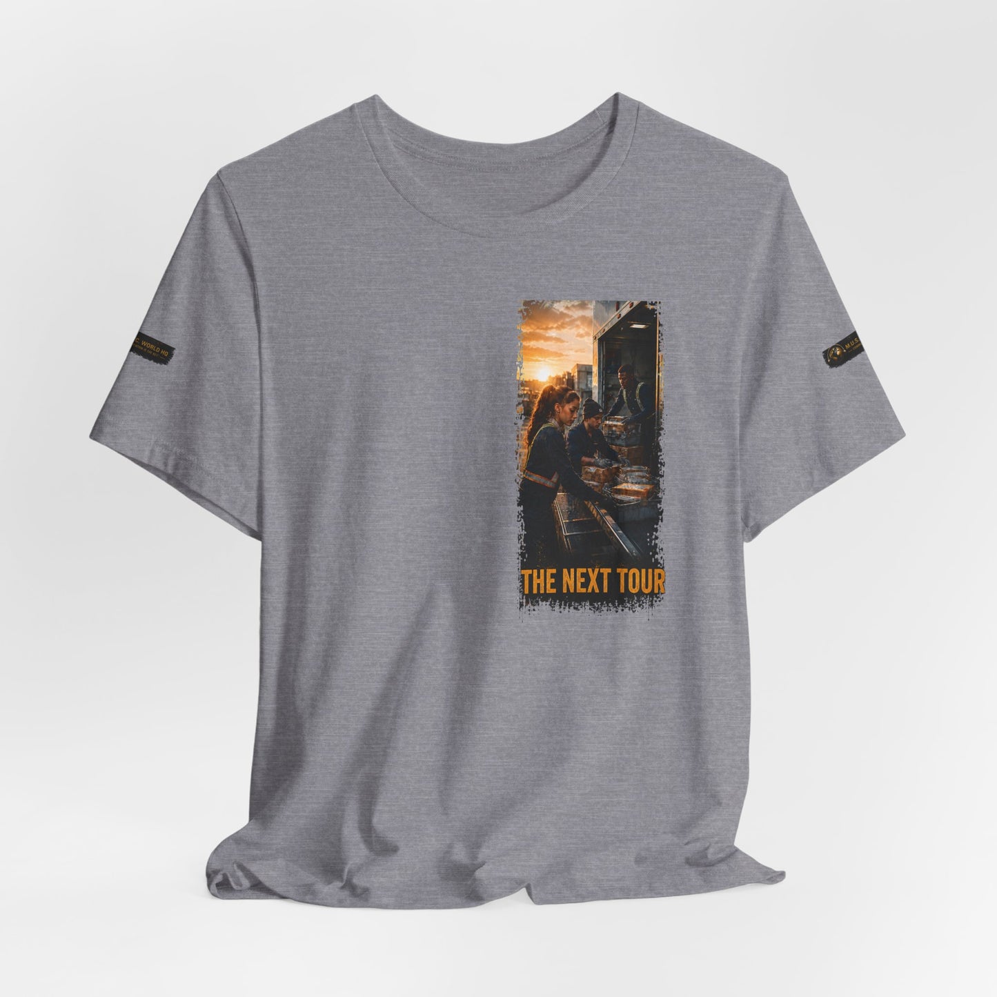 Postal Music — The Next Tour Premium Unisex T-Shirt — Color Group 7 of 11