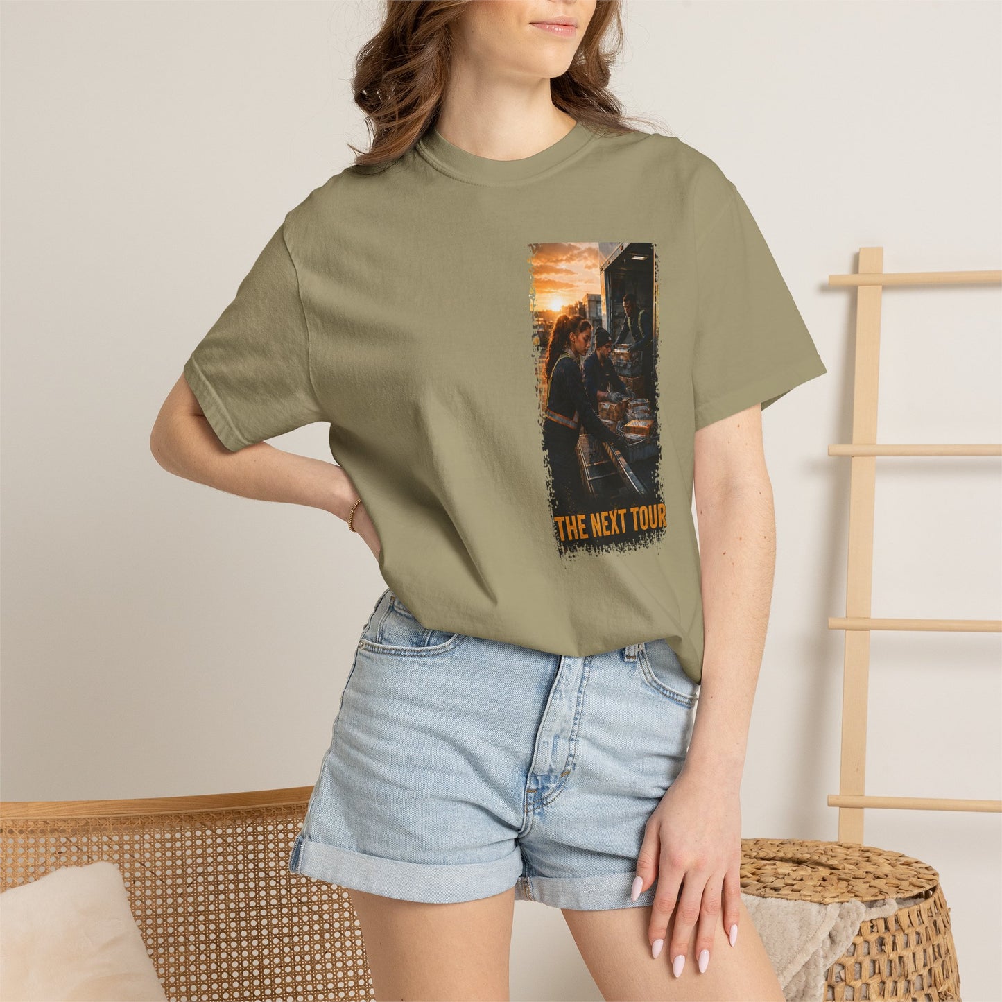 Postal Music — The Next Tour Garment-Dyed T-Shirt — Color Group 3 of 4
