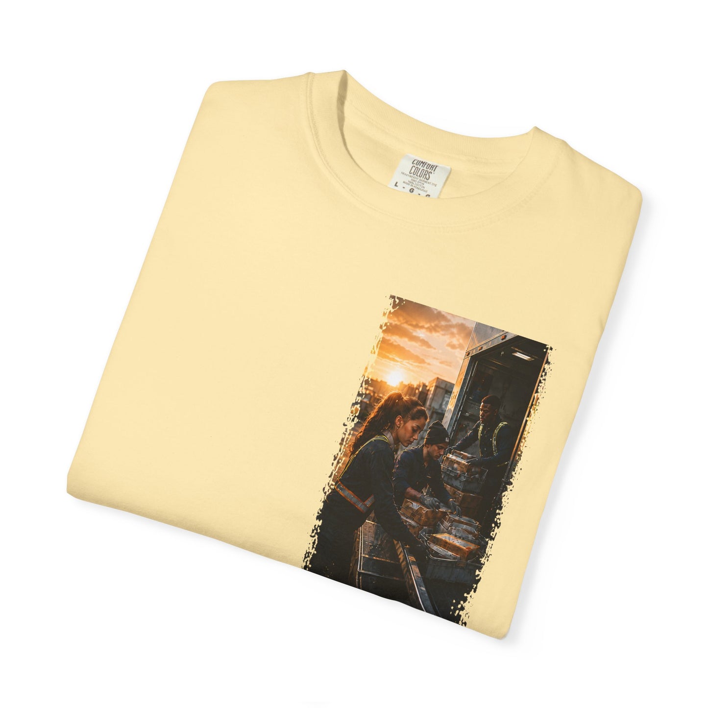 Postal Music — The Next Tour Garment-Dyed T-Shirt — Color Group 1 of 4