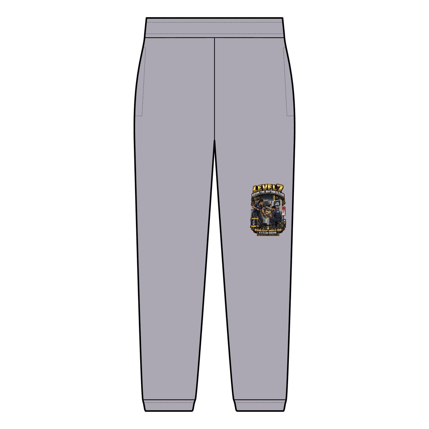 Postal Music - Level 7 Keeps the Rhythm Clean - Sponge Fleece Sweatpants