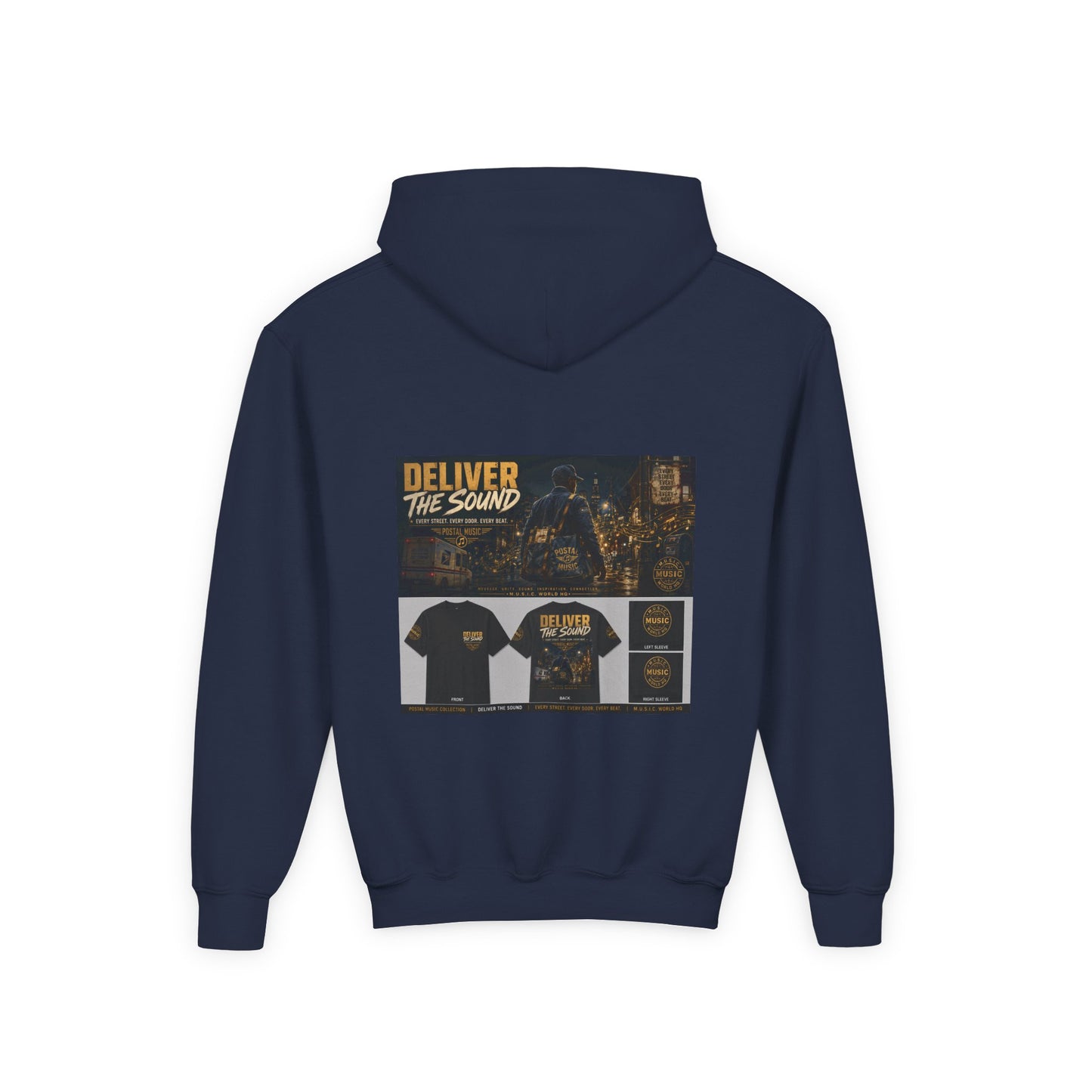 Postal Music — Deliver the Sound — Youth Hoodie