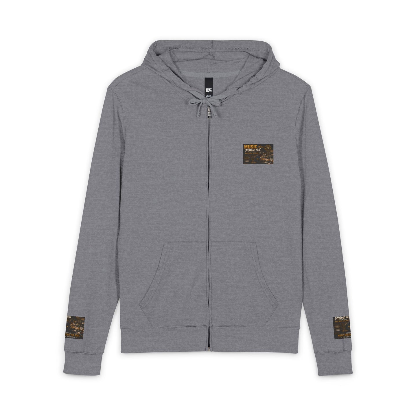 Postal Music — Music Powers the People — Full-Zip Hoodie