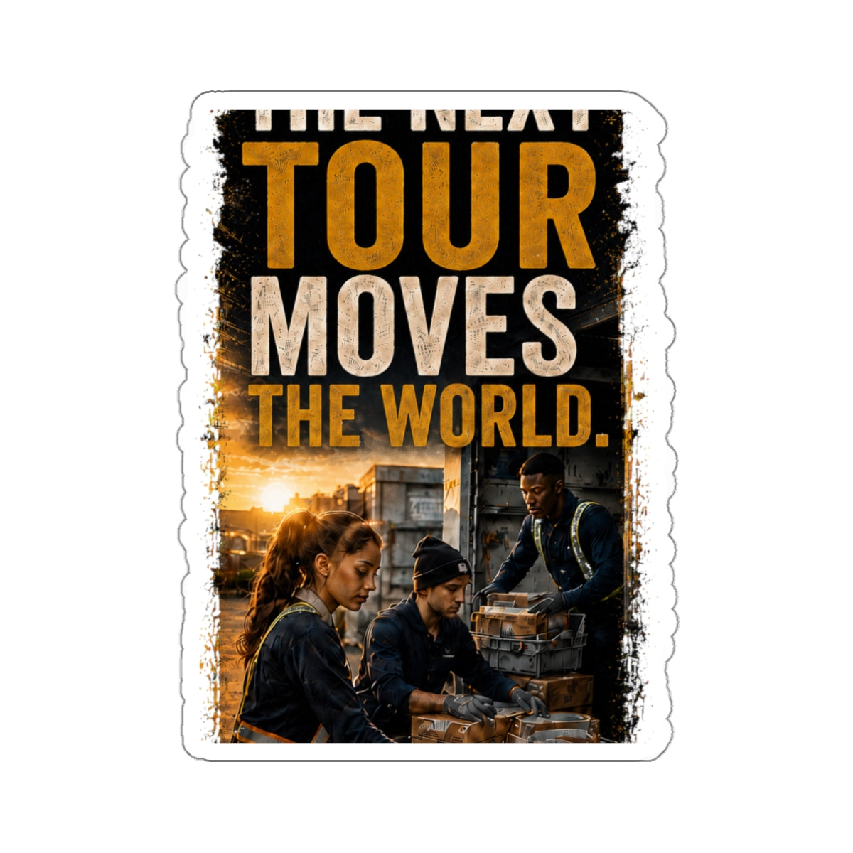 Postal Music — The Next Tour Die-Cut Sticker