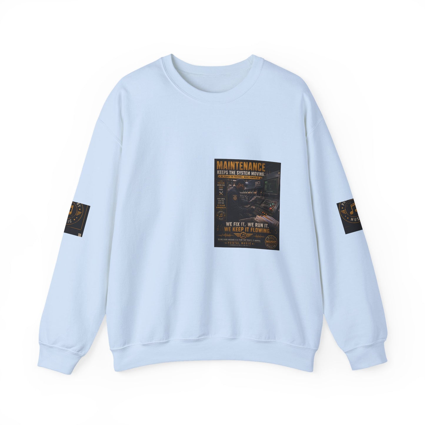 Postal Music — Maintenance Keeps the System Moving — Core Crewneck Sweatshirt