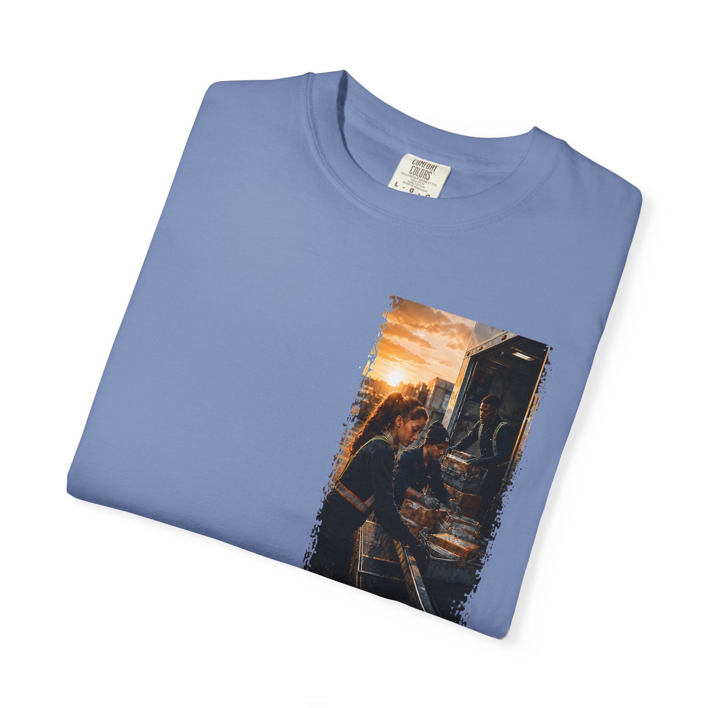 Postal Music — The Next Tour Garment-Dyed T-Shirt — Color Group 4 of 4