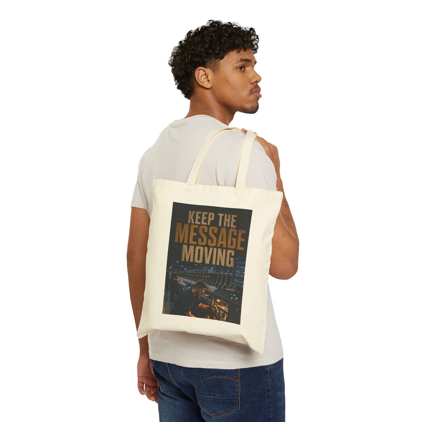 Postal Music — Keep the Message Moving — Canvas Tote