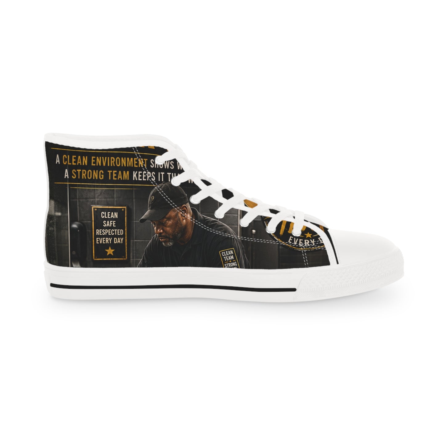 Clean Today. Better Tomorrow. — High-Top Sneakers