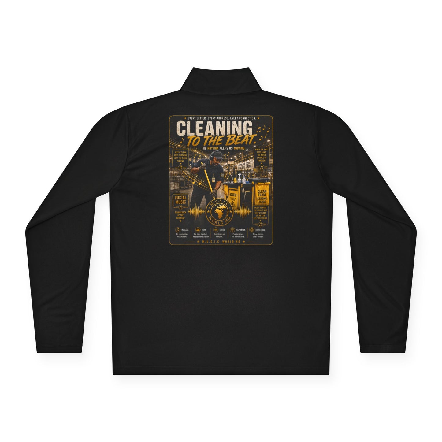 Cleaning to the Beat — Quarter-Zip Pullover