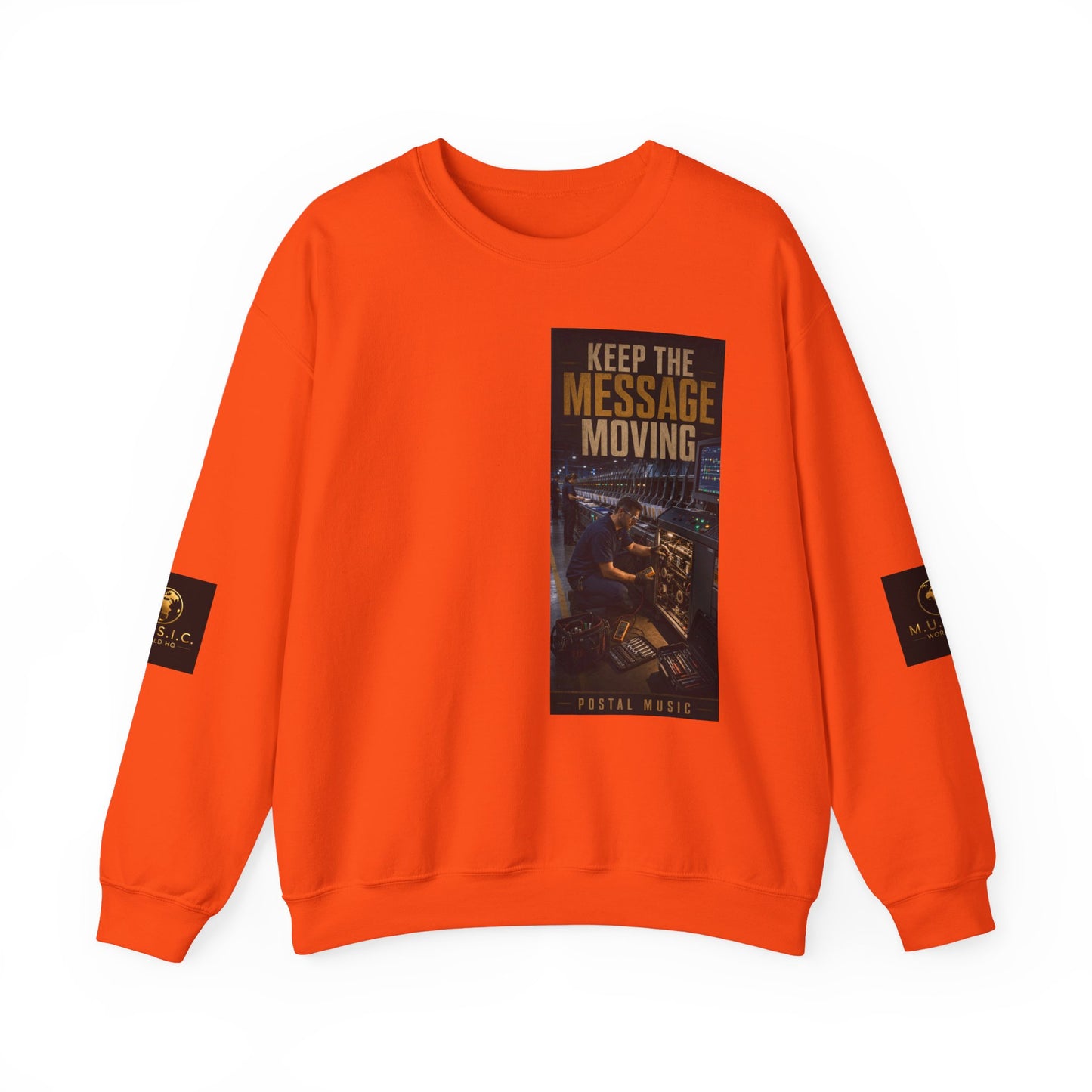 Postal Music — Keep the Message Moving — Core Crewneck Sweatshirt