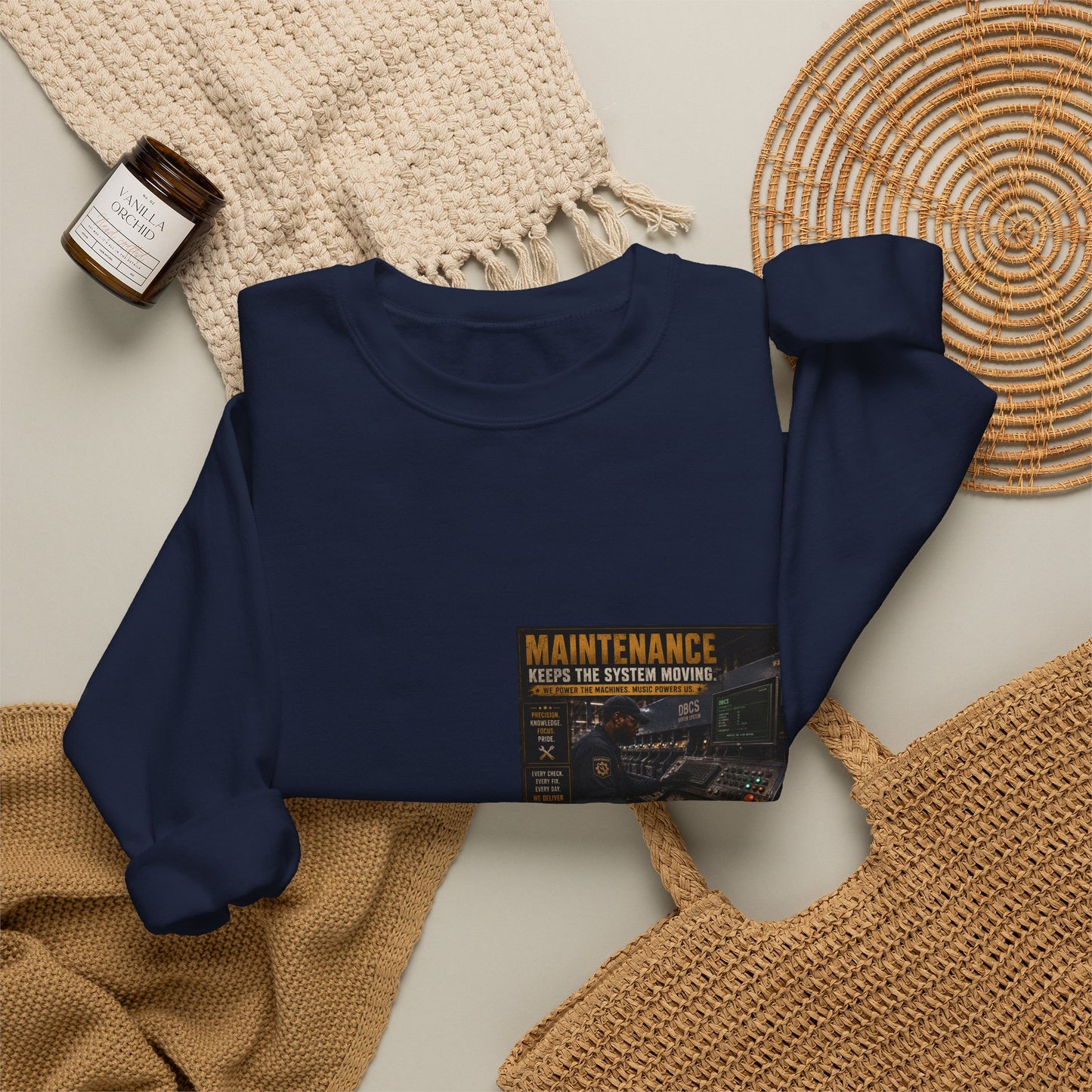 Postal Music — Maintenance Keeps the System Moving — Core Crewneck Sweatshirt