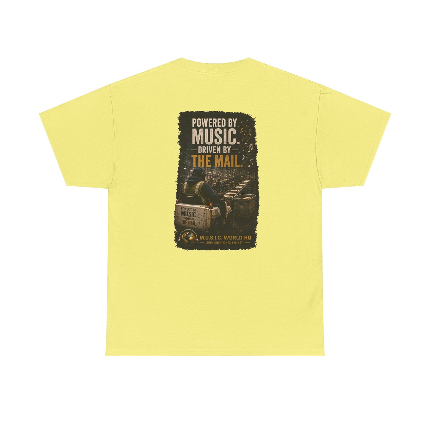 Postal Music - Powered by Music Premium T-Shirt - Colorways B