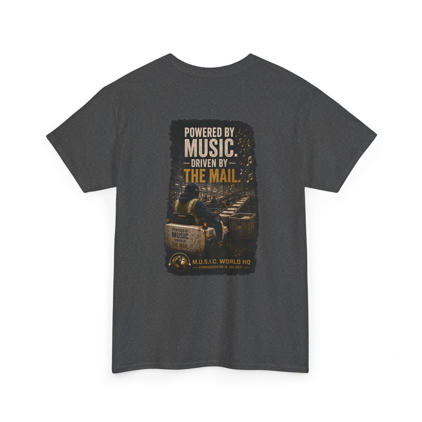 Postal Music - Powered by Music Premium T-Shirt - Colorways B