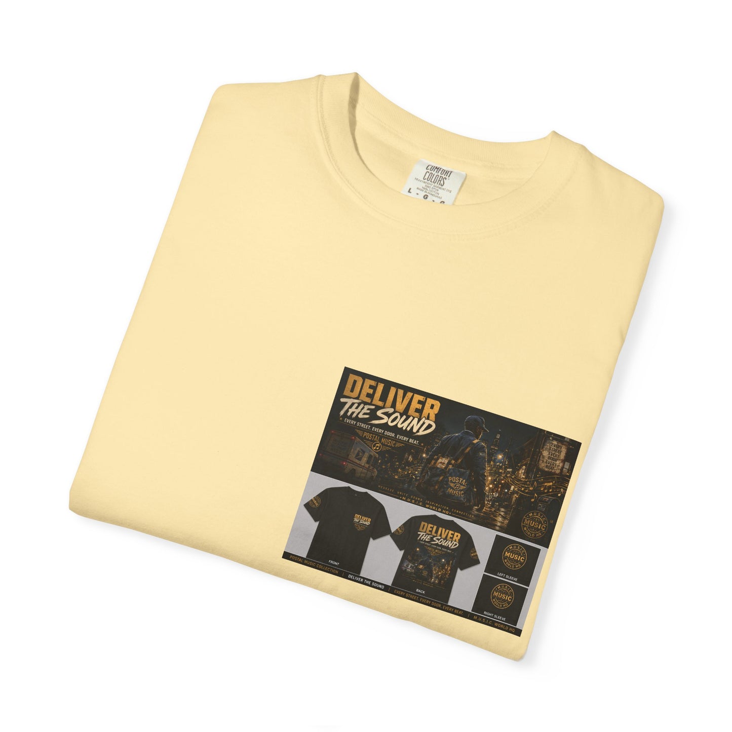 Postal Music — Deliver the Sound — Garment-Dyed T-Shirt