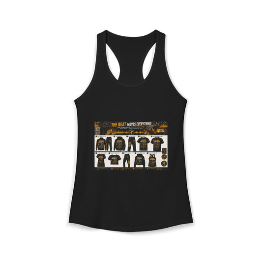 The Beat Moves Everything — Women's Athletic Tank | Postal Music