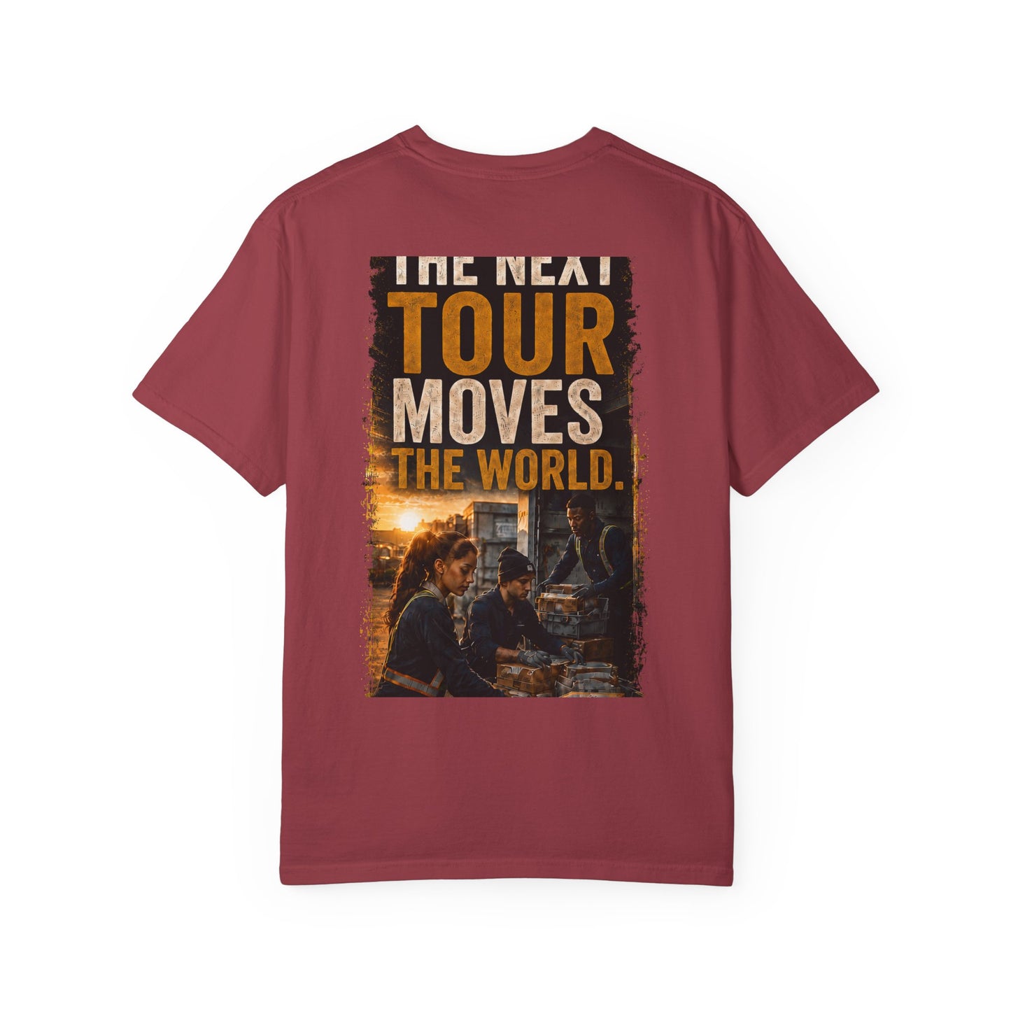 Postal Music — The Next Tour Garment-Dyed T-Shirt — Color Group 1 of 4