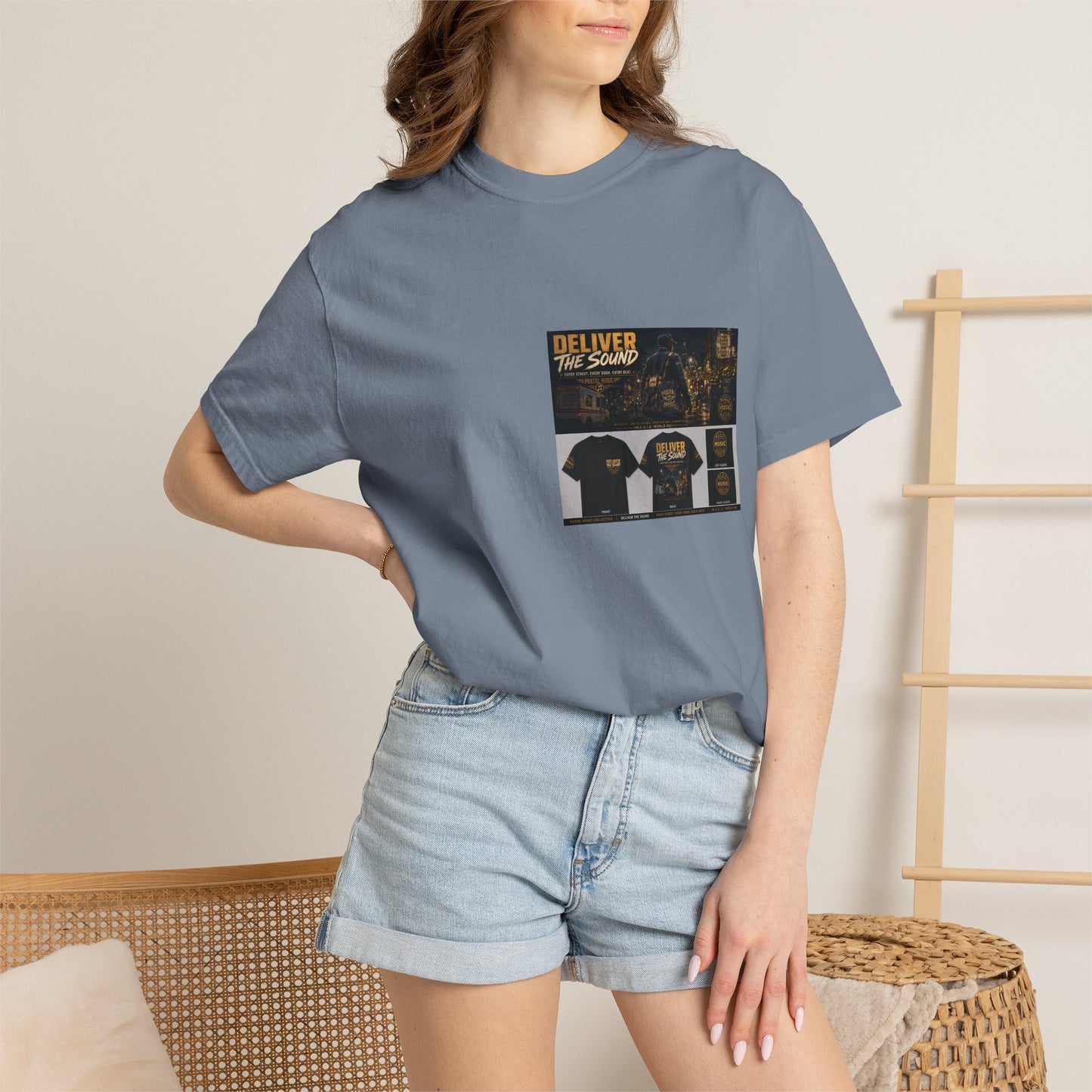 Postal Music — Deliver the Sound — Garment-Dyed T-Shirt
