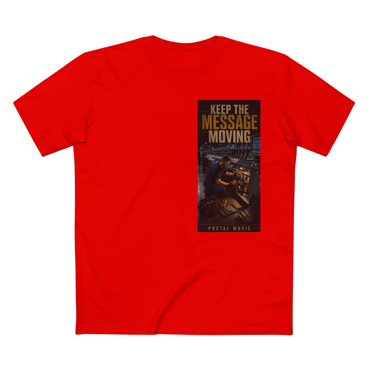 Postal Music — Keep the Message Moving — Streetwear T-Shirt