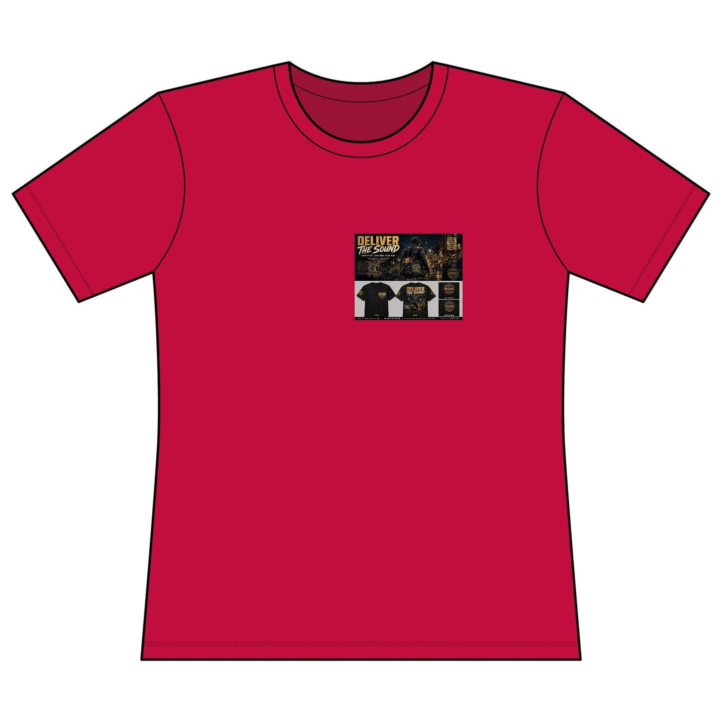 Postal Music — Deliver the Sound — Women's Relaxed T-Shirt