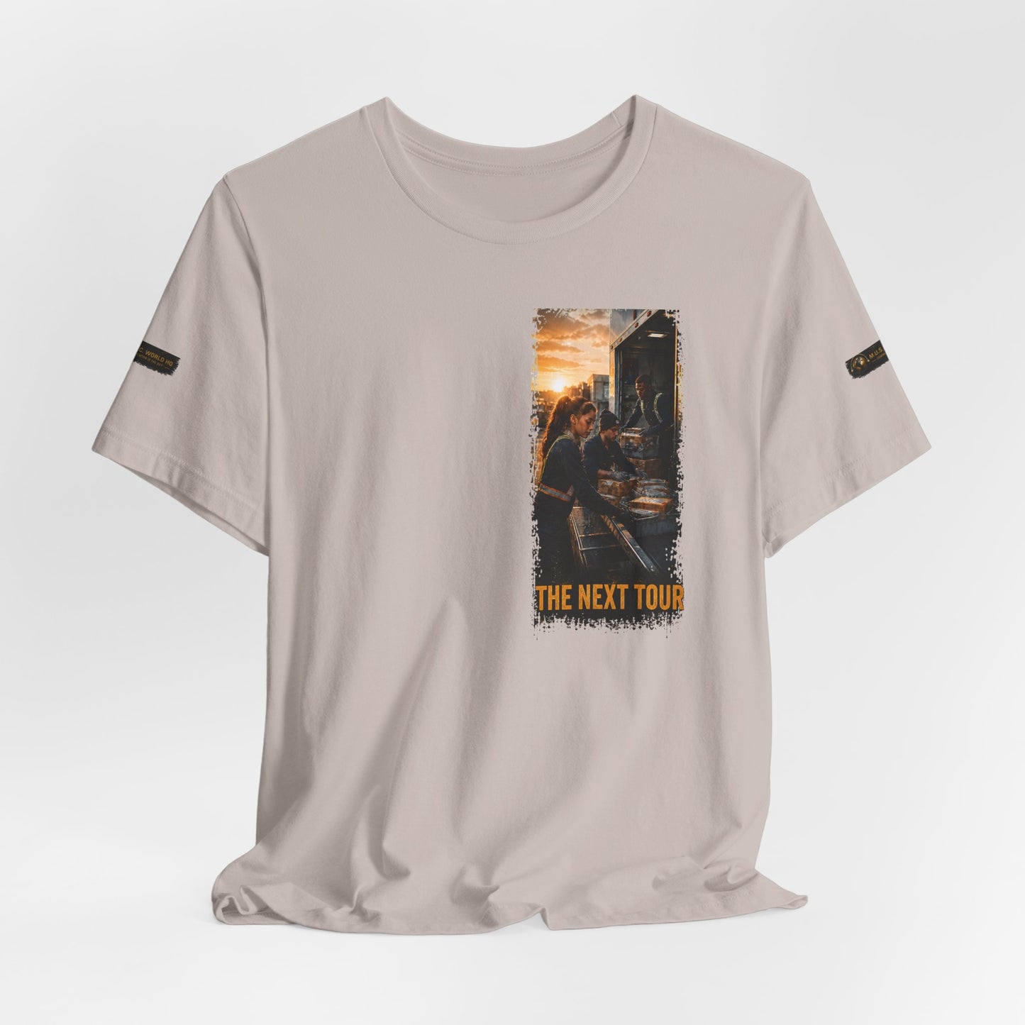 Postal Music — The Next Tour Premium Unisex T-Shirt — Color Group 4 of 11
