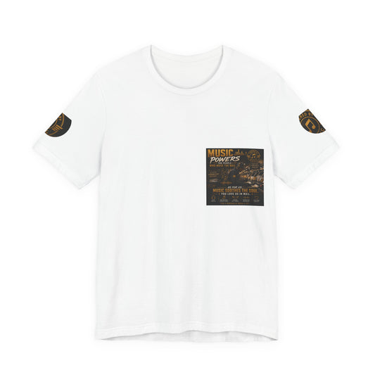 Postal Music — Music Powers the People — Premium Unisex T-Shirt