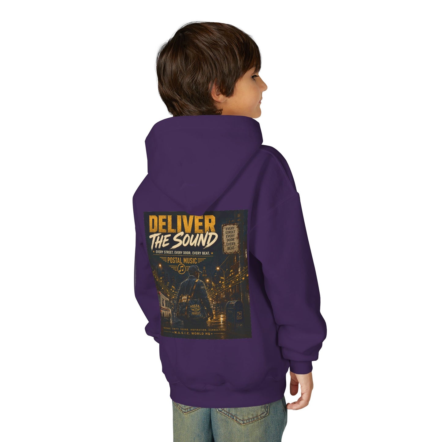 Postal Music — Deliver the Sound — Youth Hoodie