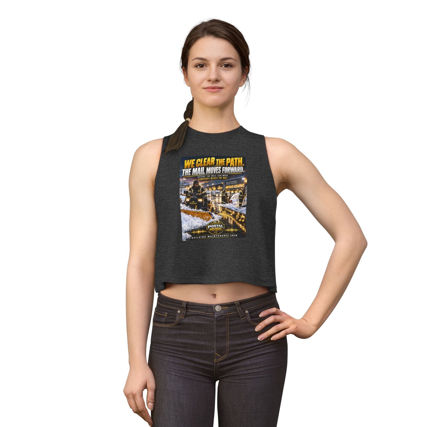 Postal Music - We Clear the Path - Women's Cropped T-Shirt