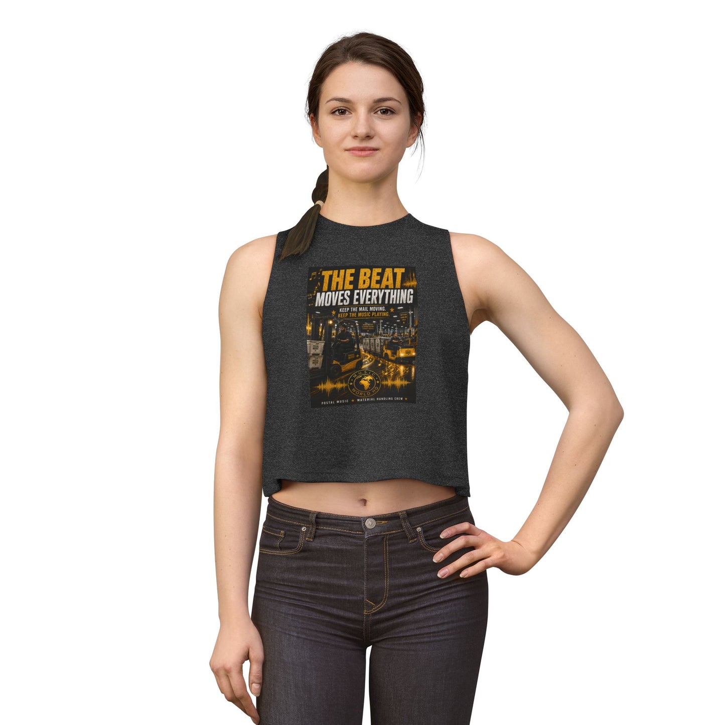 The Beat Moves Everything — Women's Cropped Tee | Postal Music