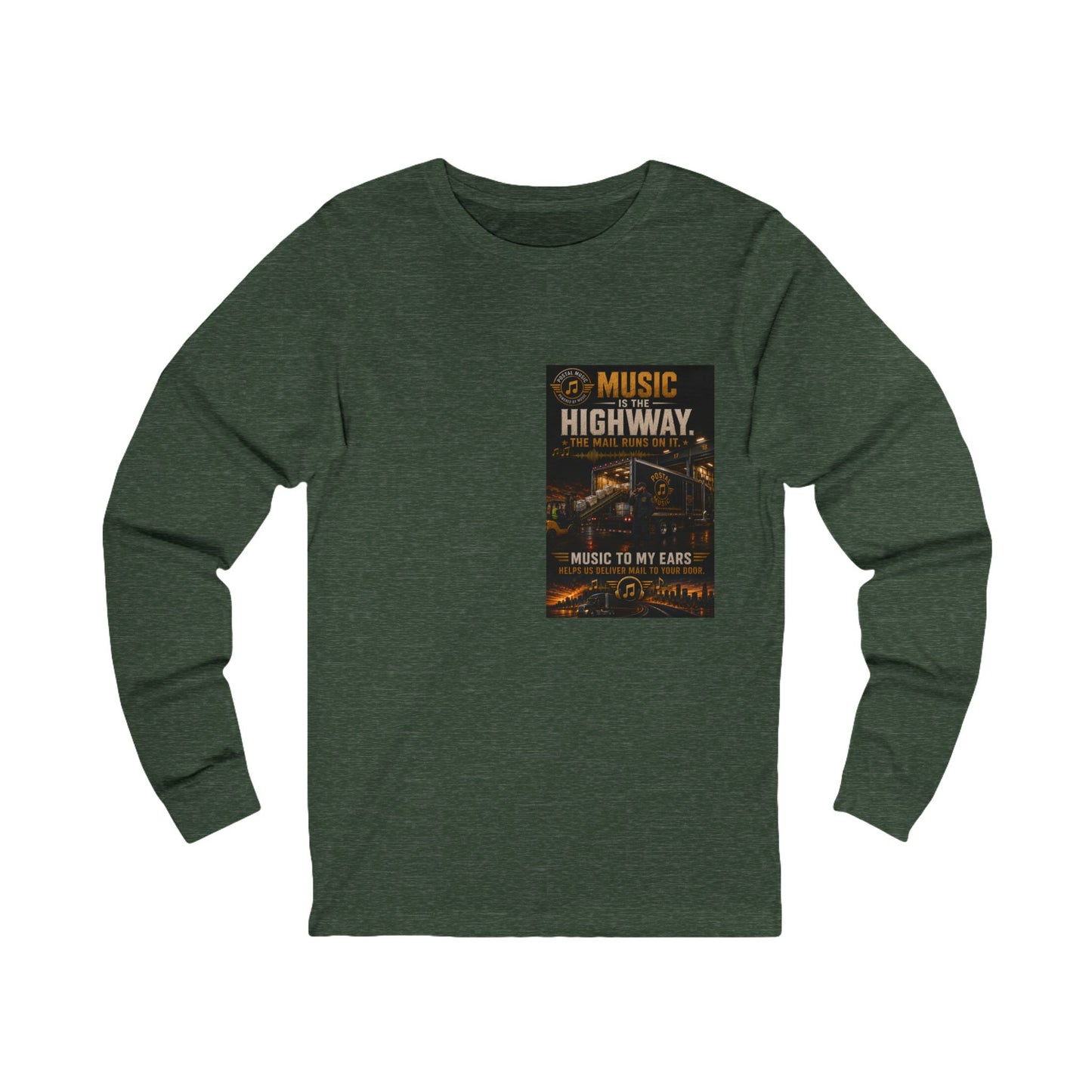 Postal Music — Music Is the Highway — Long-Sleeve T-Shirt