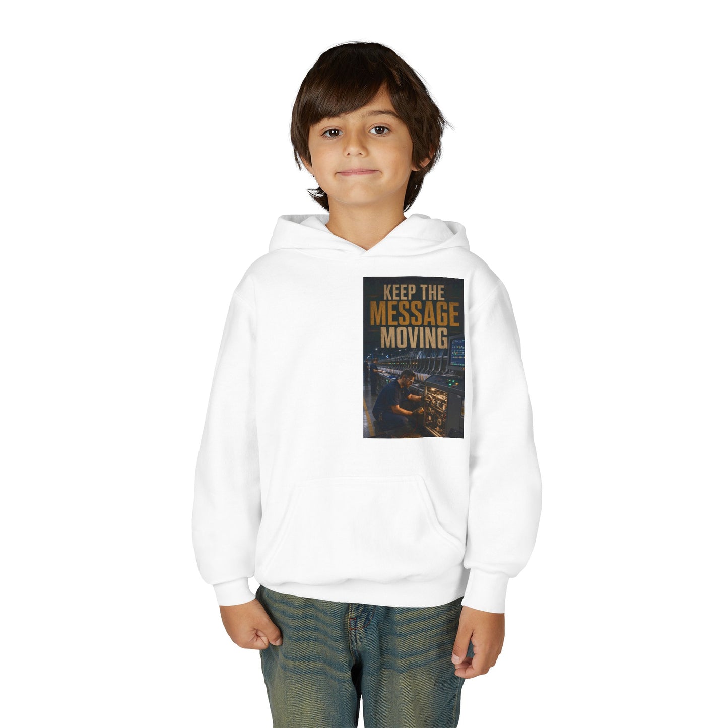 Postal Music — Keep the Message Moving — Youth Hoodie
