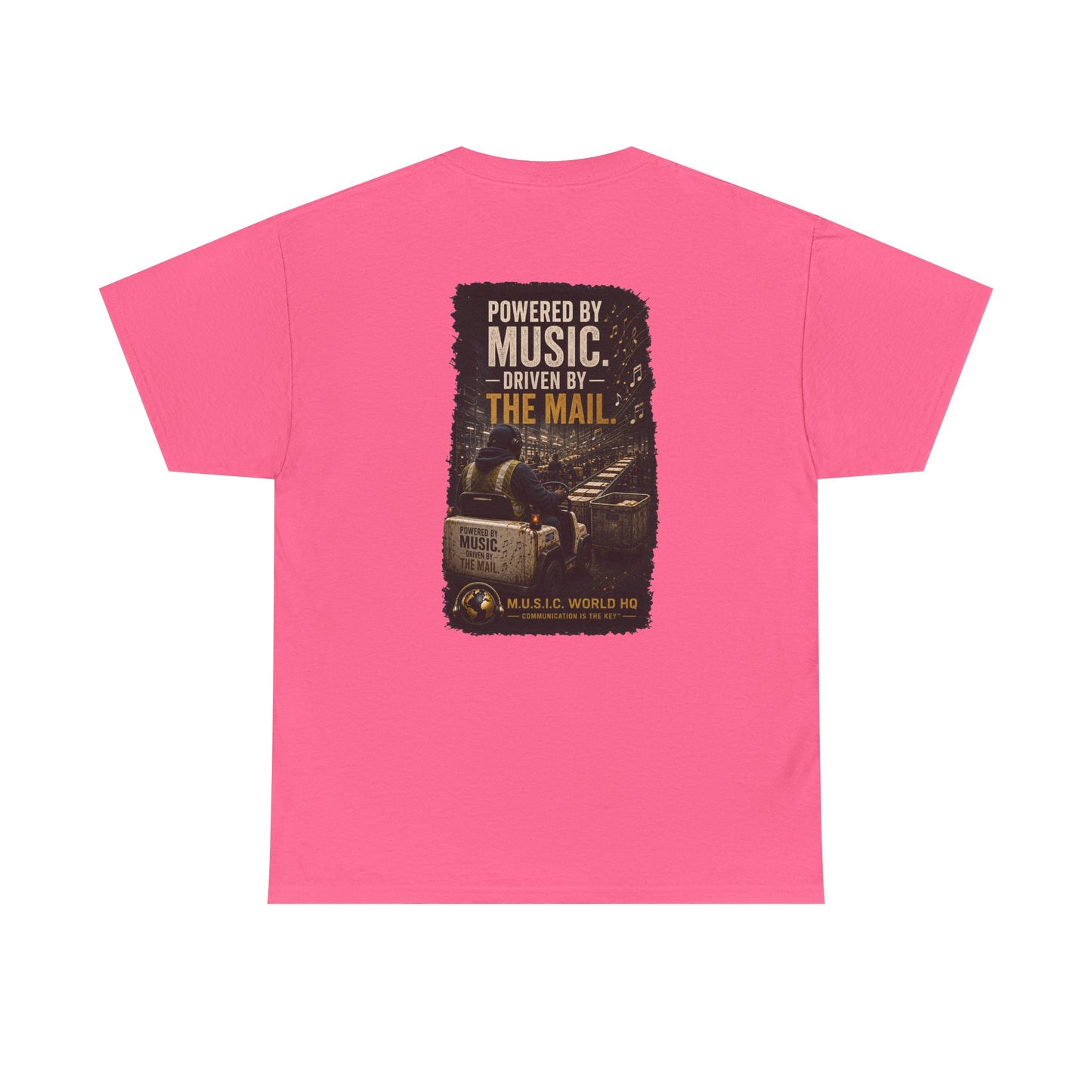 Postal Music - Powered by Music Premium T-Shirt - Colorways E