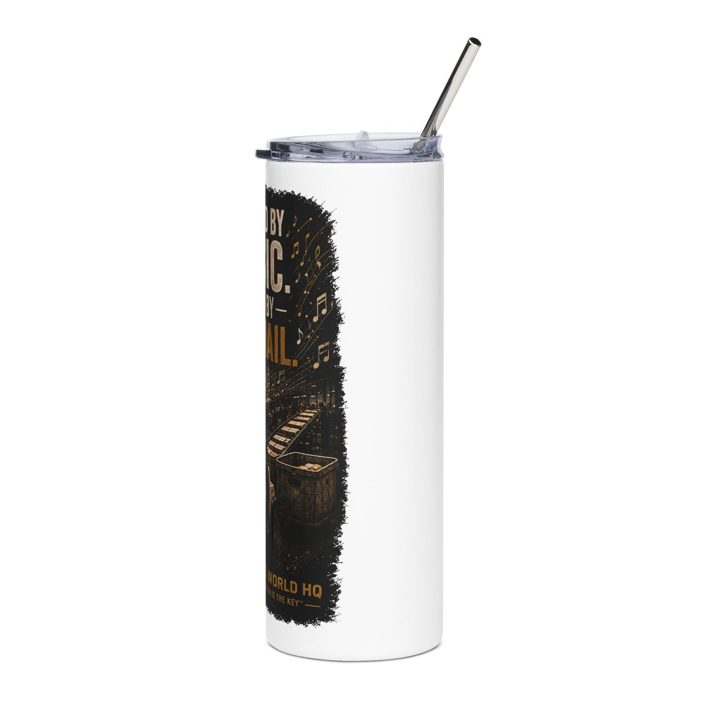 Postal Music - Powered by Music Stainless Tumbler