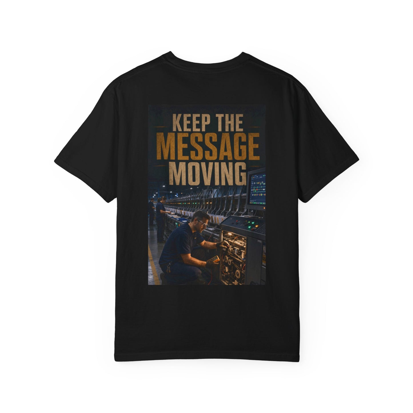 Postal Music — Keep the Message Moving — Garment-Dyed T-Shirt