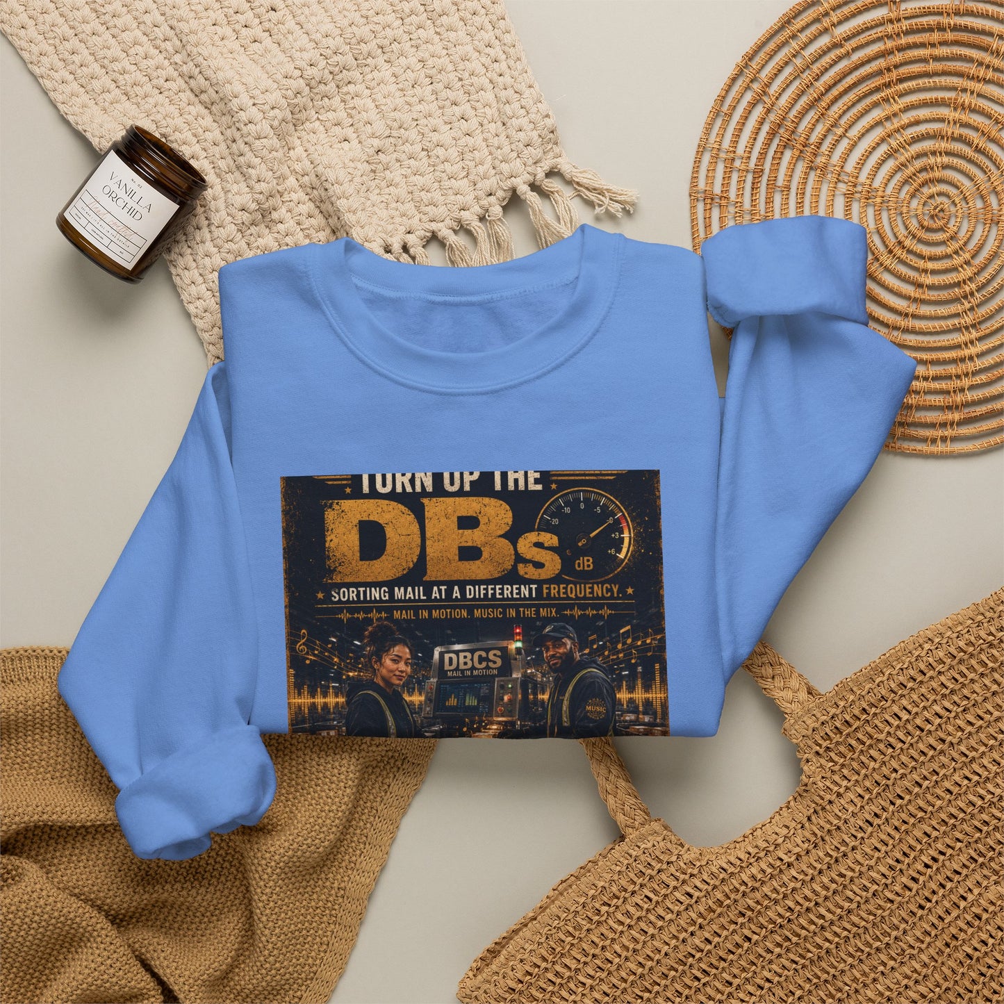 Turn Up the DBs — Men's Crewneck Sweatshirt (Jogger Set Top)
