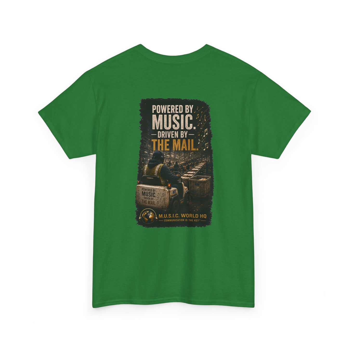 Postal Music - Powered by Music Premium T-Shirt - Colorways E