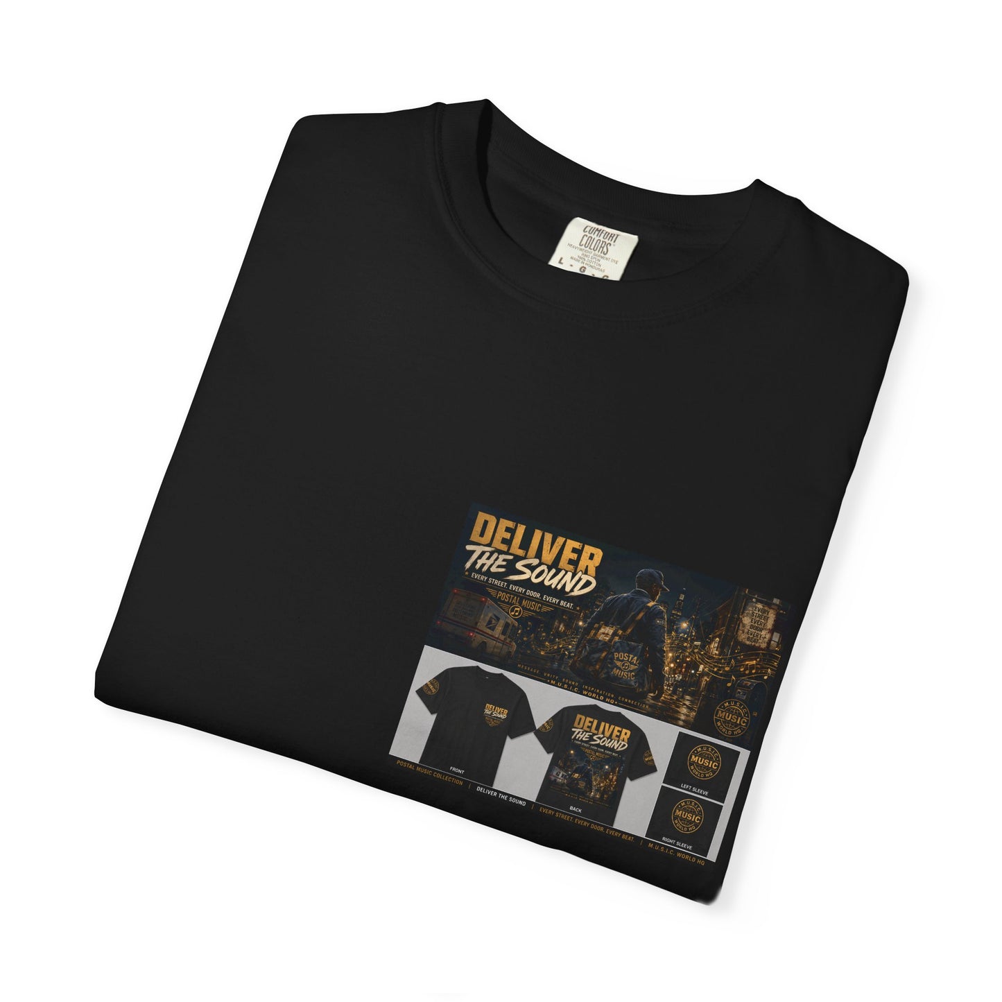 Postal Music — Deliver the Sound — Garment-Dyed T-Shirt