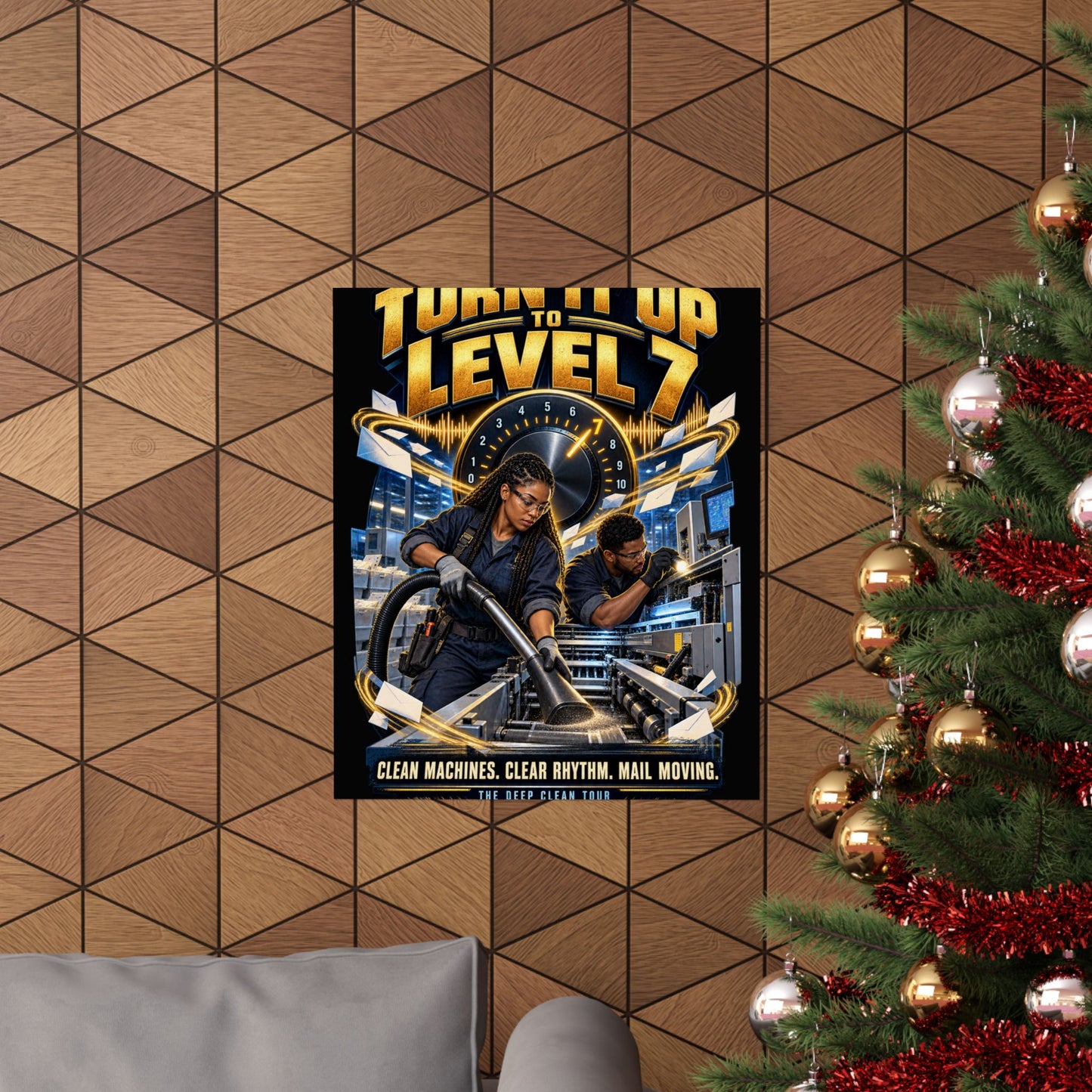 Postal Music - Turn It Up to Level 7 - Premium Matte Poster