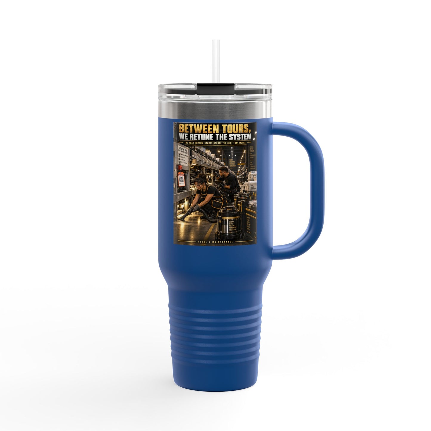 Postal Music - Between Tours, We Retune the System - Insulated Travel Tumbler 40oz
