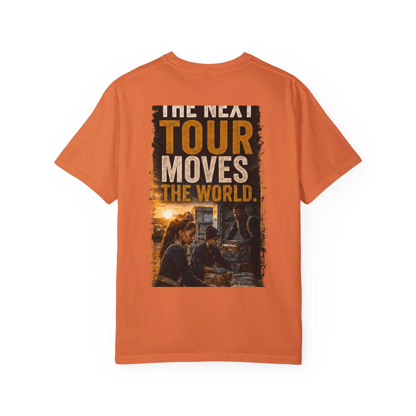 Postal Music — The Next Tour Garment-Dyed T-Shirt — Color Group 1 of 4